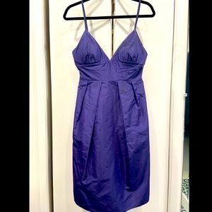 Navy J Crew Party Dress Silk Taffeta size 6